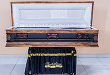 Leather Dome Casket